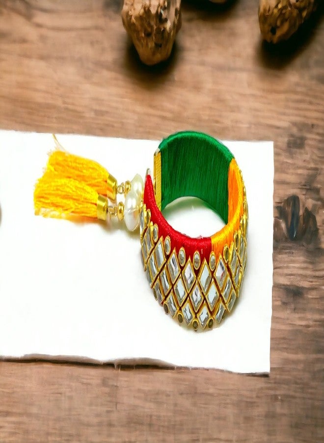 Sesonby Pair Rakhi Brother Rakhi For Brother Rakhis For Kids Boys Rakhis | rakhiS for brother and bhabhi | rakhi combo | bhaiya bhabhi rAkhi RAkhi Pair #R50-K98 - Image 5